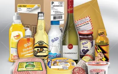 Etichete autocolante in rola