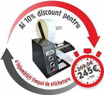 discount 10% pentru dispenser etichete hz-1150d